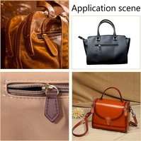 Accessoires de fermeture éclair décoratifs en cuir PU de style luxueux rectangulaires en gros pour sacs à main