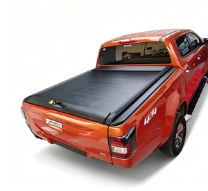 Couverture de benne rétractable manuelle en alliage d'aluminium, pliable, sportive, étanche, avec verrouillage, compatible avec Isuzu D-Max <span class=keywords><strong>Double</strong></span> <span class=keywords><strong>Cab</strong></span> <span class=keywords><strong>4x4</strong></span> Pickup - Product Image 2