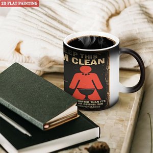 Frosted Black 11oz <b>Ceramic</b> Mug Heat Changing Sublimation Blank Custom Print <b>Cup</b> - Product Image 3