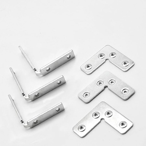 GQK Acier Cadre de porte à angle droit, Conception détachable, Profil en plastique, Support d'angle en fer, Installation multi-positions - Product Image 3
