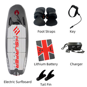 Planche de surf électrique en fibre de carbone 16 pouces, légère, pour sports nautiques débutants, unisexe, eaux calmes, laisse incluse - Product Image 2