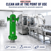 Nouveau filtre à air comprimé en acier au carbone de haute précision pour système pneumatique industriel, conception de boîtier à bride, 90 Nm/min
