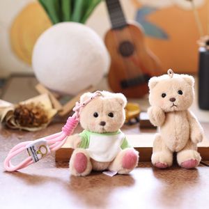 Orsetto di peluche HECION in peluche corto, articolato, <span class=keywords><strong>con</strong></span> <span class=keywords><strong>felpa</strong></span>, simpatico cartone animato, <span class=keywords><strong>con</strong></span> zampe mobili, portachiavi, ciondolo per borsa - Product Image 2
