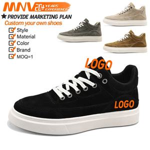 Özel Logo İngiliz tarzı rahat erkekler kanvas ayakkabılar Sneaker yüksek Top Retro yüksek ayak bileği spor ayakkabı erkekler için - Product Image 1