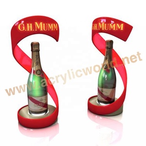 LED Glow Illuminated Bottle Glorifier Display Stand Plastic Bottle <b>Shelf</b> Showcase with Lights for <b>Bar</b> and Retail - Product Image 3