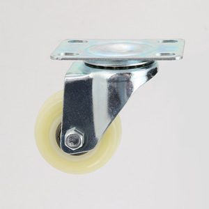 Swivel Caster 2 Inch Rubber Wheel Zinc Alloy Plate Mount Industrial Furniture Wheels Durable Plain Bearing - Product Image 3