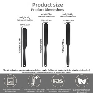 Spatule multifonctionnelle tout-en-un en silicone de qualité alimentaire, résistante à la chaleur, facile à nettoyer, racloir de pâtisserie, couteau à beurre épaissi pour crème - Product Image 2
