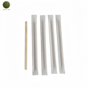 Palitos Agitadores de Café de Bambú Ecológicos Desechables Envueltos Individualmente, Forma Cuadrada Clásica, Portátiles para Café, Té y Bebidas en la Cocina - Product Image 5