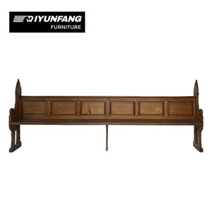 Bancas y Sillas de Madera Maciza con Acabado Antiguo de Estilo Moderno para Sala de Estar, Hotel, Oficina en Casa y Cine - Product Image 6