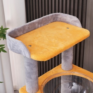 Colonne de cordes de sisal de flanelle en bois de vente chaude, multicouche pour plusieurs chats grand <span class=keywords><strong>arbre</strong></span> à gratter pour <span class=keywords><strong>chat</strong></span> - Product Image 4