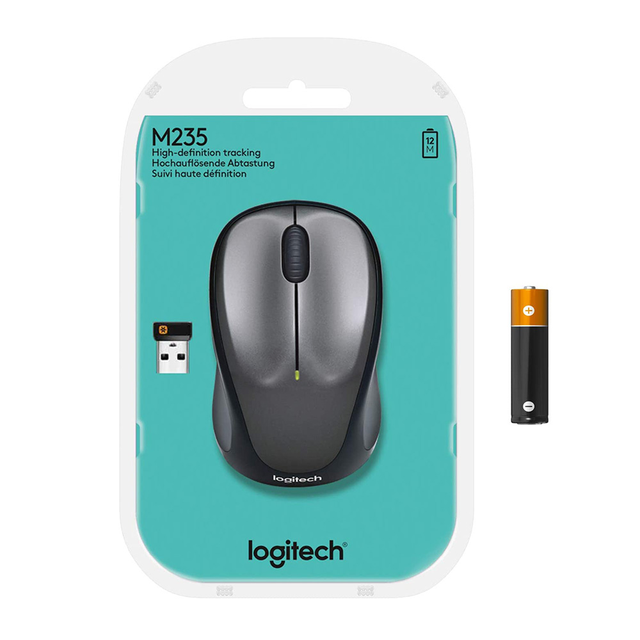 For Logitech M235 1000DPI Optical Gaming Mouse with 2.4GHz 3 Buttons USB Wireless Unifying Receiver for LOL Compatible Laptop PC