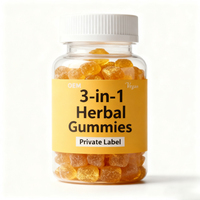 Gummies de Suppléments Herbales à Croquer pour Adultes, Sans OGM, OEM, Vente en Gros Fabricant, Shilajit, Mousse de Mer, Gestion de l'Énergie, 60/90 Comprimés