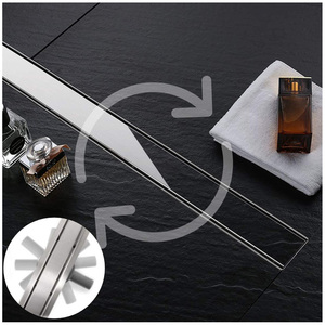 Drenaje Lineal de <span class=keywords><strong>Pared</strong></span> para Inodoro y Ducha de Acero Inoxidable de Alta Calidad, Drenajes Largos para Piso, Inserto para Azulejos, Drenaje para Ducha, <span class=keywords><strong>Rejilla</strong></span> para Piso Variada - Product Image 1