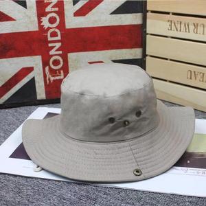 Sombrero de Pescador de Lona de Algodón con Ala Ancha, Unisex, para Verano, Protección Solar al Aire Libre - Product Image 4