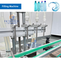 Machine de capsulage remplissante de liquide de bureau automatique petite ligne de production complète d'emballage d'eau de bouteille