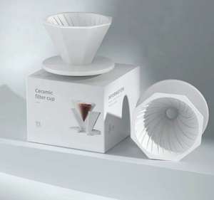 Gốm cafe nhỏ giọt động cơ phong cách lọc cà phê cốc lọc cà phê gốm bộ lọc cà phê rửa tay đặt cốc nhỏ giọt - Product Image 2