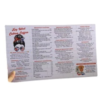 Conception personnalisée de menus pliables pour restaurants, impression de menus publicitaires, service d'impression de menus A4 en PVC
