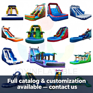Tobogán Acuático Inflable de Goma de Alta Resistencia con Doble Carril y Piscina, con Patos Amarillos de Dibujos Animados, para <span class=keywords><strong>Alquiler</strong></span> Comercial - Product Image 5