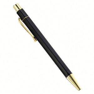 High Quality Novelty Promotion Cute Office Custom Logo 1.0Mm <b>Gold</b> Hexagon Ballpoint <b>Pen</b> for Writing - Product Image 2
