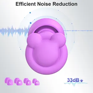 For Swimming Sleeping Hearing Protection Ear Plugs Reusable Earplugs Ear Plug Soundproof Acoustic Sound Insulation Cartoon Style