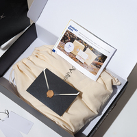 Ensemble d'emballages avec logo personnalisé vente en gros d'enveloppes cartes manuels sacs à poussière boîtes de sacs en papier étiquettes volantes pour emballage cadeau de qualité supérieure