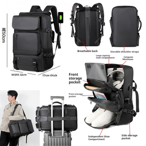 <span class=keywords><strong>Mochila</strong></span> Oxford de Gran Capacidad para Hombre, Casual, Impermeable, para Viajes, con Bolsa de Vacío Individual, <span class=keywords><strong>Antirrobo</strong></span>, para Portátil, de Negocios - Product Image 1
