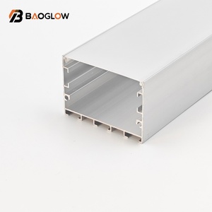Nouveau produit : Profilé en aluminium anodisé 50*35 mm de large pour bande LED, profilé haut de gamme avec canal pour cornet LED, vis personnalisable - Product Image 3