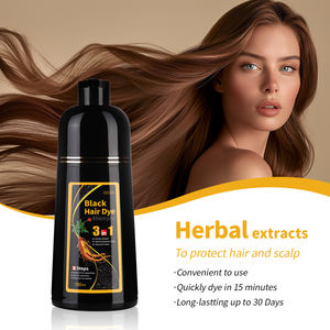 Tinta per <span class=keywords><strong>Capelli</strong></span> in Crema Senza Ammoniaca a Prezzo di Fabbrica, Colore Permanente Marrone Scuro Caffè, Copre Facilmente i <span class=keywords><strong>Capelli</strong></span> Grigi, Facile da Usare - Product Image 5