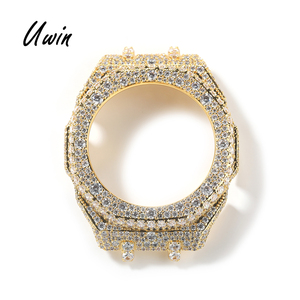 UWIN GA2100 DW6900 Lunette en Moissanite pour Montre Casio <span class=keywords><strong>G</strong></span>-<span class=keywords><strong>Shock</strong></span> Entièrement Sertie de Pierres VVS Couleur D avec Certificat - Product Image 1