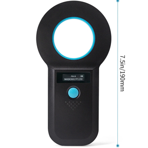 เครื่องอ่านไมโครชิป15กิโลเฮิรตซ์สำหรับสุนัขและแมวสัตว์เลี้ยง ID สัตว์จรจัด134.2กิโลเฮิรตซ์125กิโลเฮิรตซ์การลงทะเบียนชิปสัตว์สแกนเนอร์ไมโครชิป RFID - Product Image 1