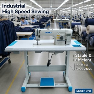 <span class=keywords><strong>Machine</strong></span> à <span class=keywords><strong>coudre</strong></span> industrielle à point noué simple avec table - <span class=keywords><strong>Machine</strong></span> commerciale haute vitesse pour usine de confection et atelier de couture - Product Image 1