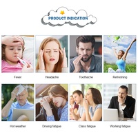 Patch de gel rafraîchissant OEM - Durée de 8 heures - Sans danger pour les enfants et les adultes - Approvisionnement en vrac + Échantillon gratuit