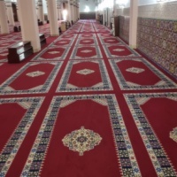 Nhà Máy Thảm Thiết Kế Mới 100% Nylon Nhà Thờ Hồi Giáo Tường Tường Sang Trọng Hồi Giáo Nhà Thờ Hồi Giáo Cầu Nguyện Thảm Cho Nhà Thờ Hồi Giáo Cầu Nguyện Thảm - Product Image 2