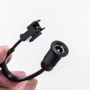 พาเนลเมานต์ DC-022D 5.5x2.1มม. เต้ารับแจ็คไฟกระแสตรงตัวเมียเป็นขั้วต่อ JST SM 2ขาสำหรับสายชาร์จสำหรับสกู๊ตเตอร์ไฟฟ้า - Product Image 1