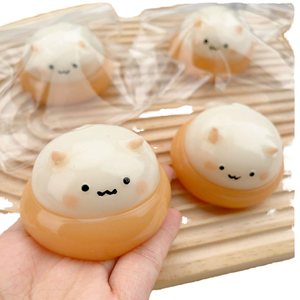JXD <b>Cat</b> Mochi Taba <b>Squishy</b> Fidget Toy Cute Hamster EVA Cube Slow Rebound Pinch Decompression Stress Release Vent Unisex 14 Years - Product Image 1