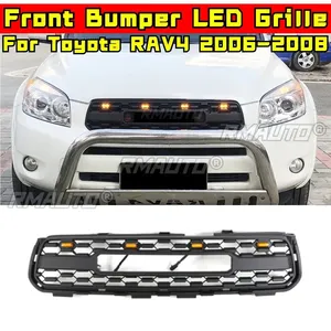 Grilles de radiateur supérieures de style racing pour Toyota RAV4 2006-2008, pièce de modification pour pare-chocs avant de voiture - Product Image 3