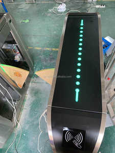 Lobby entrée et sortie contrôle d'accès reconnaissance faciale acier inoxydable IP54 Anti-pincement taille haute optique rabat tourniquet - Product Image 5