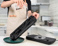 Machine sous vide à couvercle amovible pour aliments secs et humides, avec coupe-sacs intégré, alimentation externe en vrac pour les partenaires commerciaux et la vente au détail de produits alimentaires