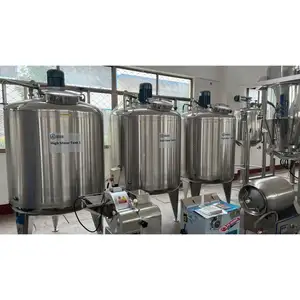 Máquina de fabricación de productos lácteos 500L Equipo de procesamiento de leche Separador de crema 300L Máquina de pasteurización de leche