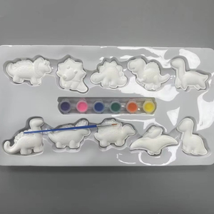 Mini moule de coloriage 3D stéréo blanc pour embryon d'étudiant 3D DIY peinture plâtre poupée décrochage, dessin de votre propre <span class=keywords><strong>dinosaure</strong></span> - Product Image 2