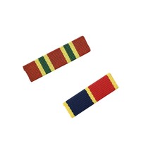 Vente directe fabricant : Écusson de poitrine, brassard, médaille, insigne supérieur, ruban polyester, épinglette médaille tricolore, produit fini, vente en gros