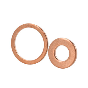 Copper <b>Flat</b> Washer M5 M2 Pipeline Seals Gasket For Metal <b>Screws</b> - Product Image 1