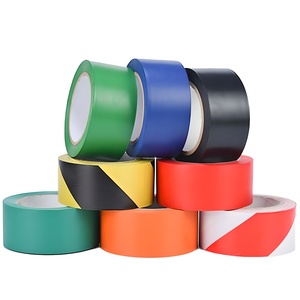 Tùy chỉnh PVC cảnh báo sàn vinyl đánh dấu làn đường an toàn dòng không thấm nước mạnh mẽ dính màu đen màu vàng nguy hiểm thận trọng Băng - Product Image 1