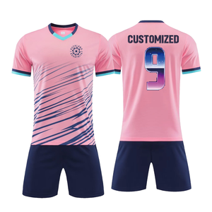 Completo Kit Maglia Personalizzata Sublimata 100% Poliestere Blu Cielo Bianco per Calcio e Allenamento Sportivo con Logo Personalizzabile - Ingrosso - Product Image 2
