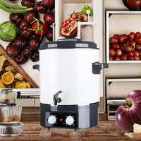 Chauffe-eau électrique domestique à prix d'usine 27L, contrôle de température 30-100°C, pour confiture/soupe/vin, avec fonction de conservation automatique