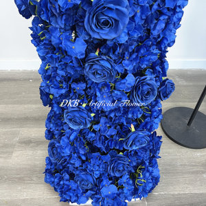 Eventos Suministros para fiestas Decoraciones arco de flores entrada de la tienda Telón de fondo de seda Arco DE BODA floral en forma de cuerno - Product Image 6