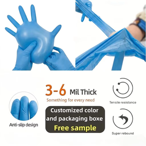 Gants jetables en PVC et nitrile avec ajustement flexible pour le nettoyage, les tatouages et la protection au travail général - Product Image 3