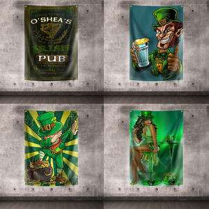 Póster Publicitario con Diseño de Chica Sexy y Bandera del Día de la Independencia Irlandesa, para Whisky, Cerveza, <span class=keywords><strong>Pub</strong></span>, Club Deportivo, Impresión Digital, con Anillas de Latón - Product Image 4