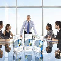 Présentoir de table en acrylique transparent pour brochures et cartes de visite, support large pour dépliants