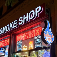 Enseigne en acrylique rétroéclairée personnalisée pour magasin de tabac, lettres lumineuses LED, logo 3D, signalétique métallique, publicité, décoration, enseigne extérieure pour magasin